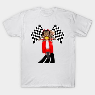 Funny Cat Racing Gift T-Shirt